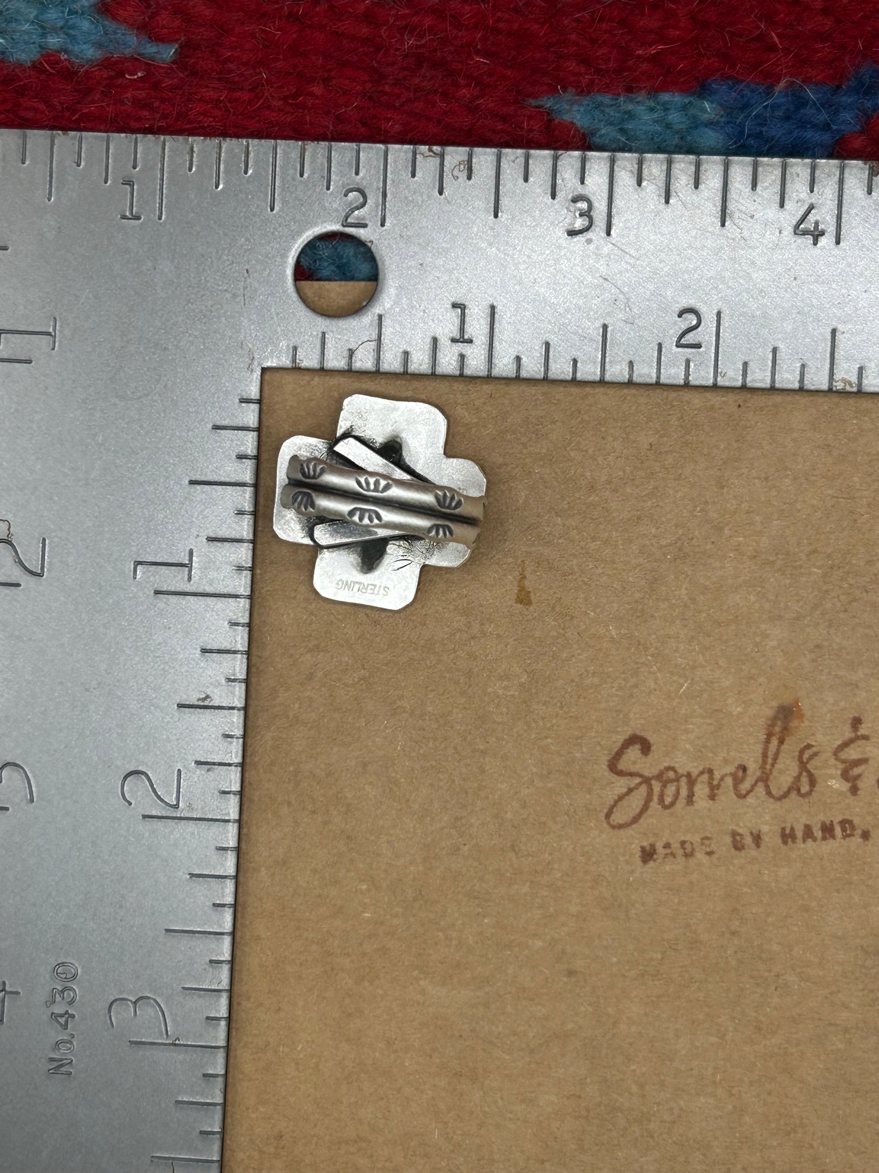 Small Cross Ring Adjustable Satin