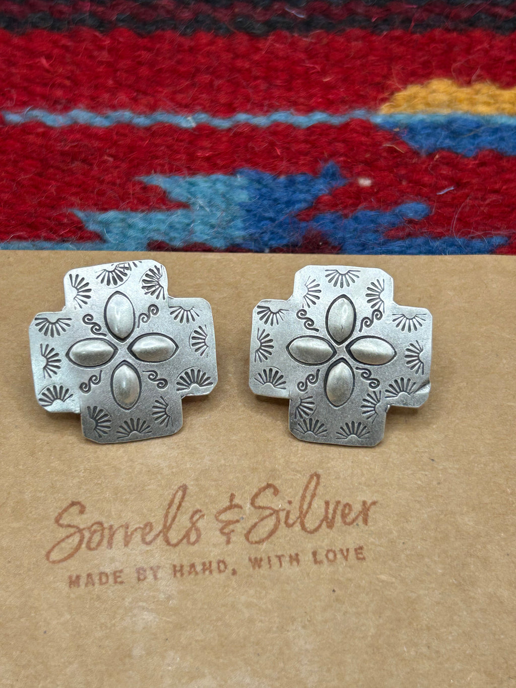 Canyon Blossom Studs Satin