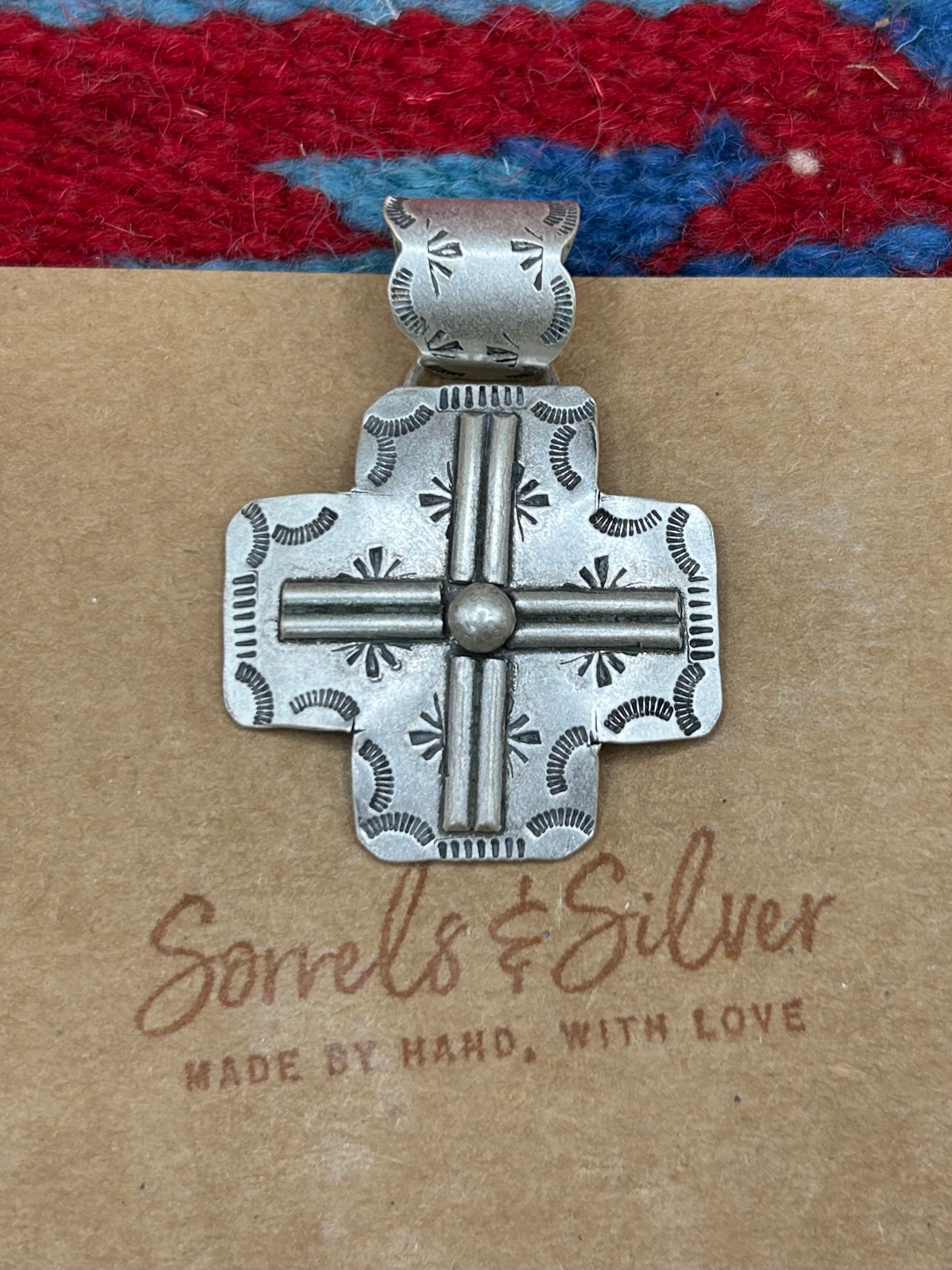 Mesa Cross Pendant Satin