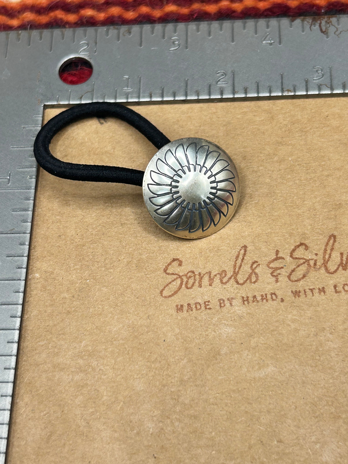 Round Concho Hair Tie