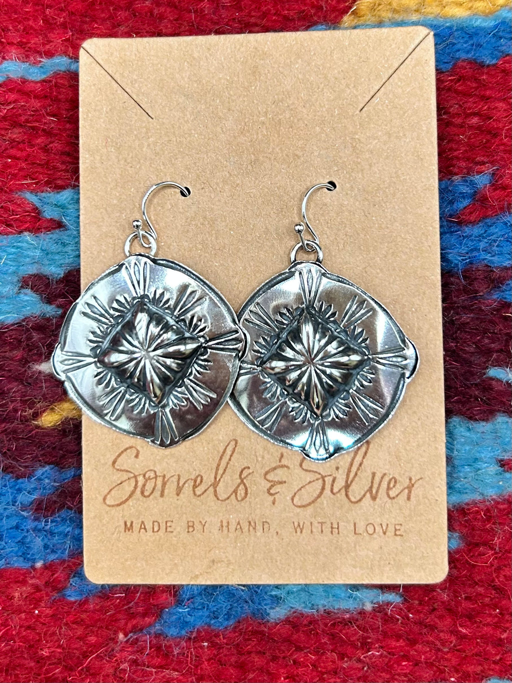 Round Concho Dangles – Sorrels & Silver