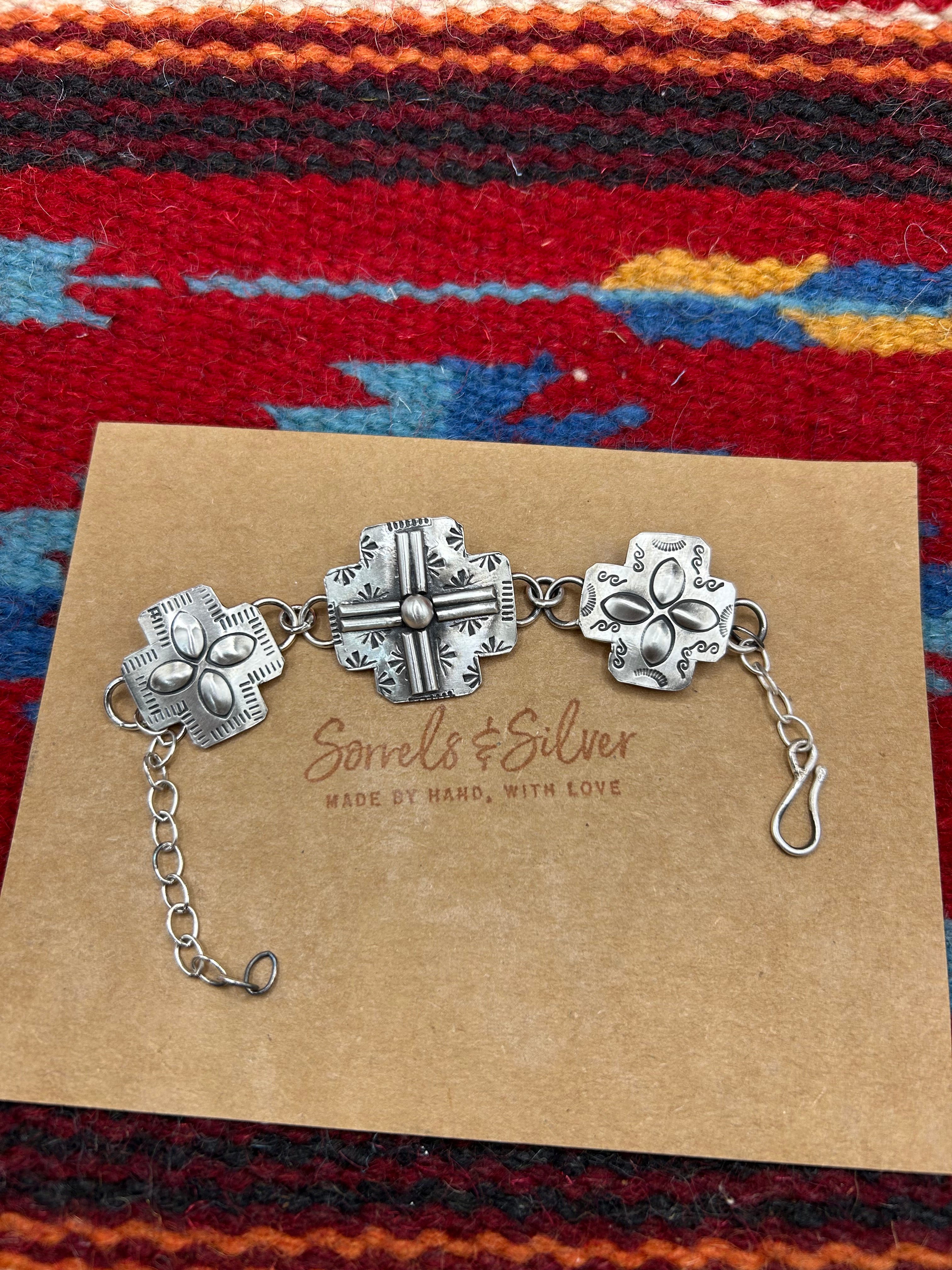 Triple Cross Shine Bracelet