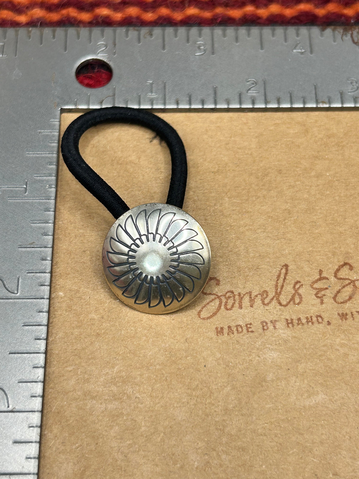 Round Concho Hair Tie
