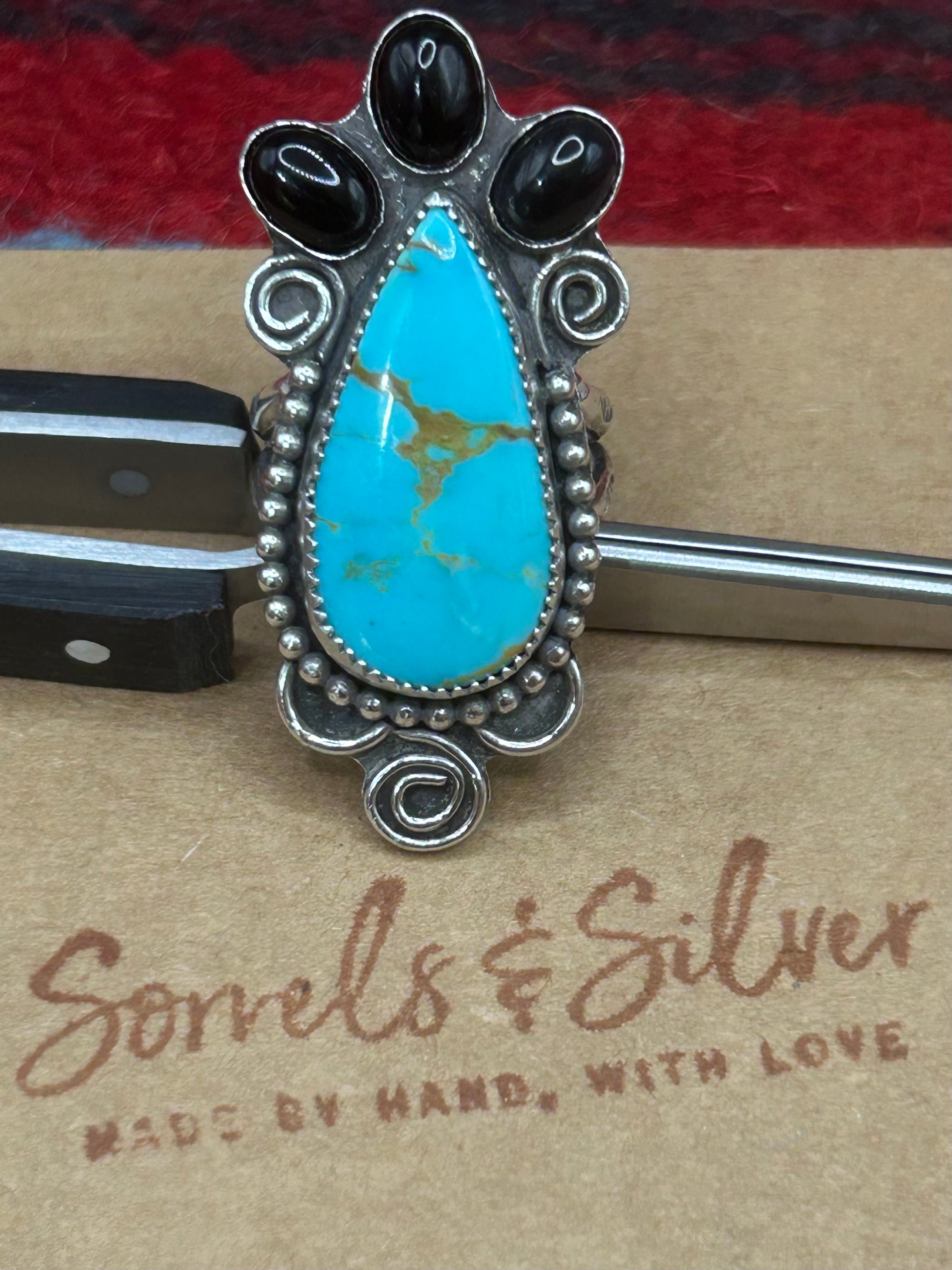 Kingman & Onyx Ring