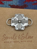 Mesa Cross Scarf Slide Satin