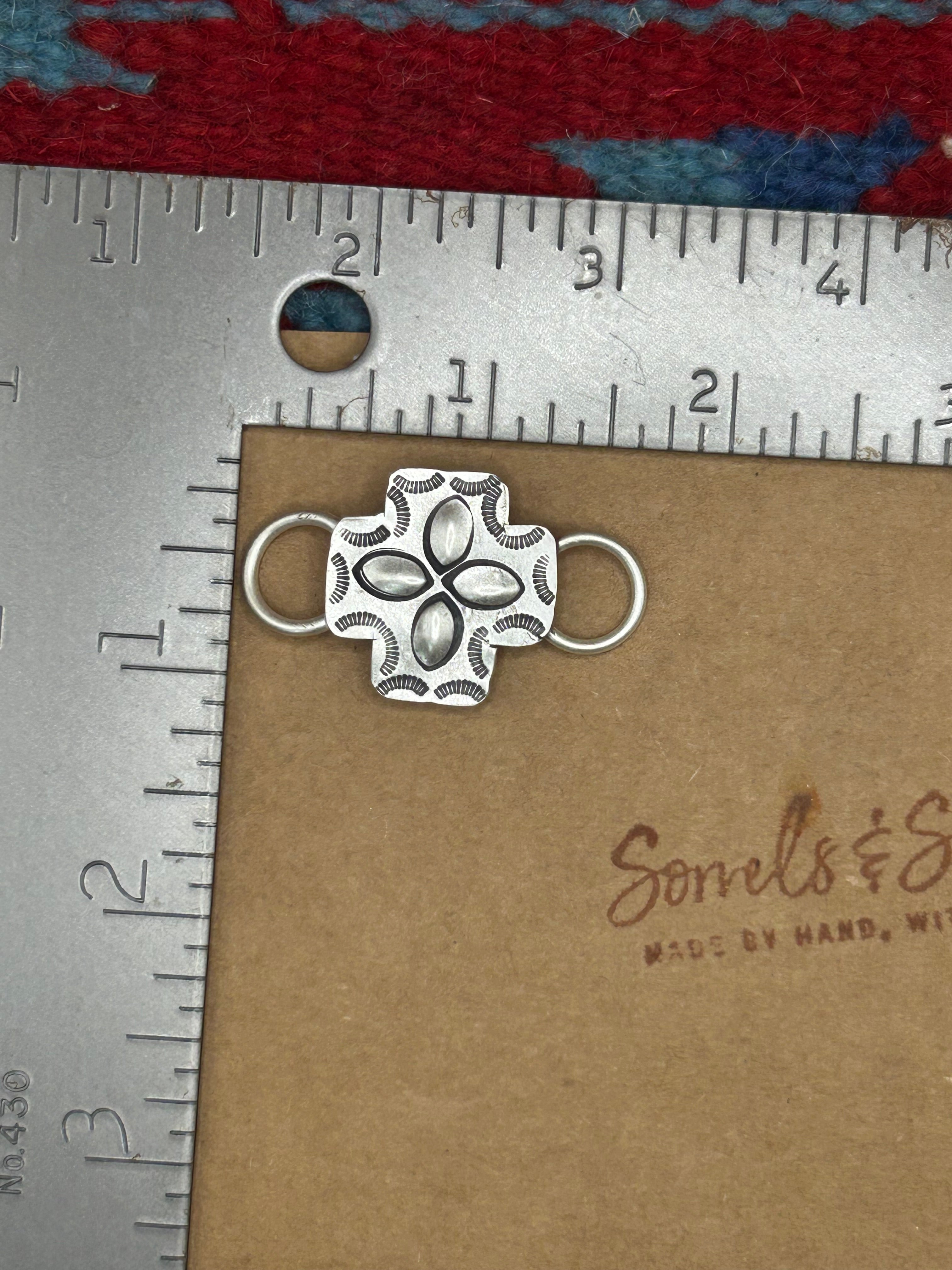Small Cross Twilly Scarf Slide Satin