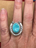 Turquoise Horseshoe Ring