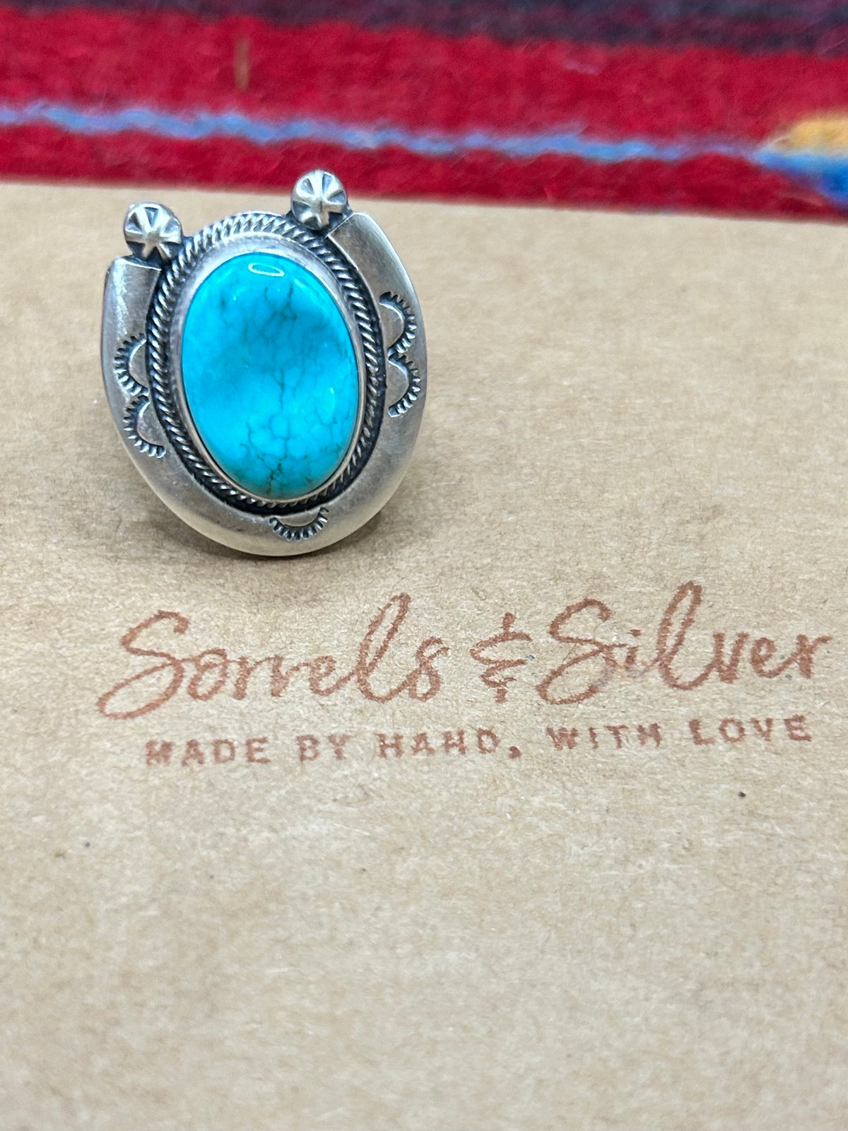 Turquoise Horseshoe Ring