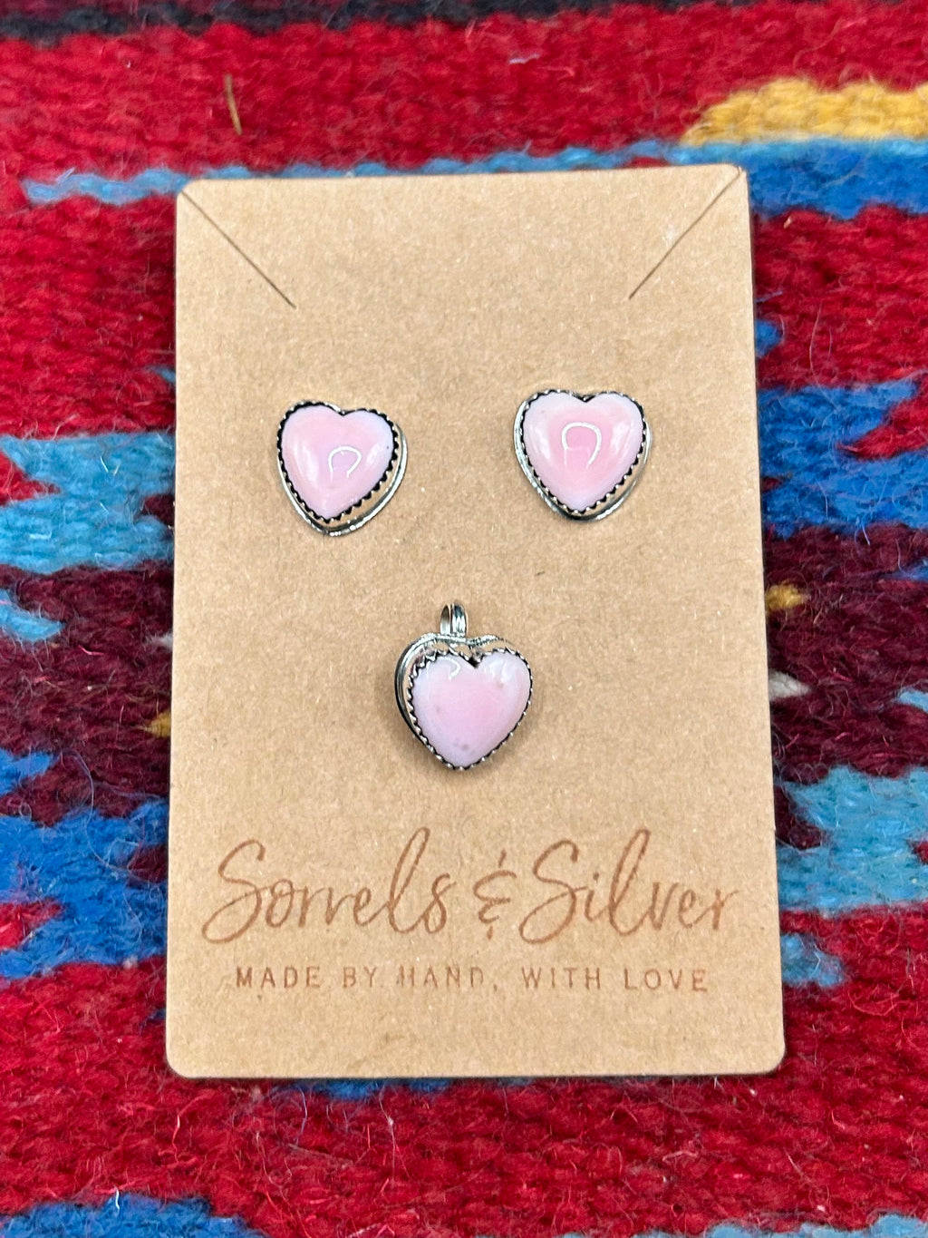 Pink Conch Heart Set